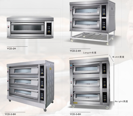 Commerciële Elektrische van het de Oven380v Brood van het Gasbaksel de Cakepizza 6.6KW