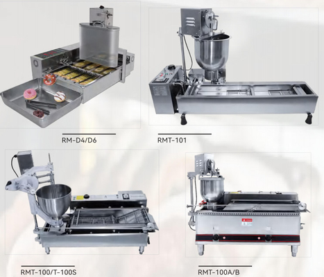 Mini Donut Maker Automatic Doughnut-Machine 3 Pijpen Geplaatst Tainless-Staal