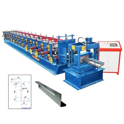 Het blauwe Broodje die van Z Purlin Machine 10m/min voor Kleurenstaal vormen