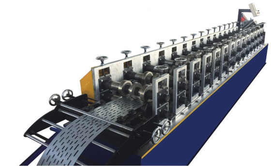 10m/min van Kabeltray roll forming machine 15.5KW 18 de Stappen