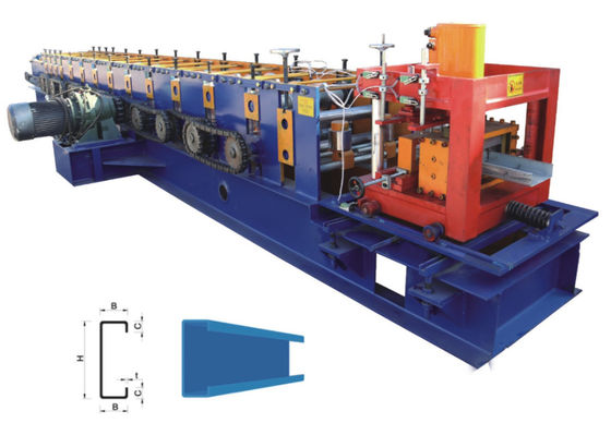 7.5KW het Broodje die van C Purlin het Hydraulische Ponsen van het Machinec Kanaal vormen