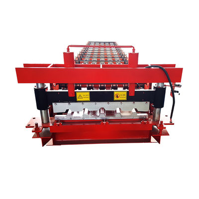 Blauw het Metaalbroodje die van het Dakblad Machines15m/min Hydraulisch Knipsel vormen