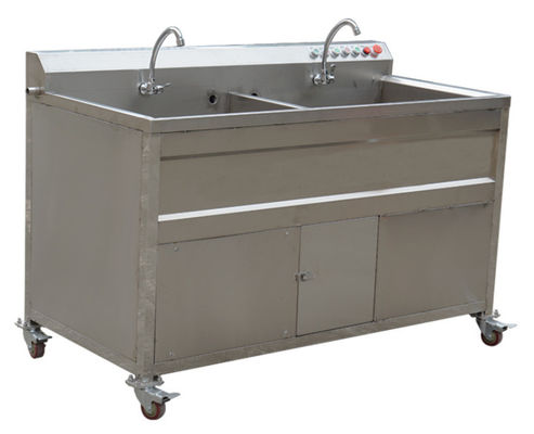 SS304 van de de Machines de Dubbele Tank van de voedselverwerking Wasmachine van Veg