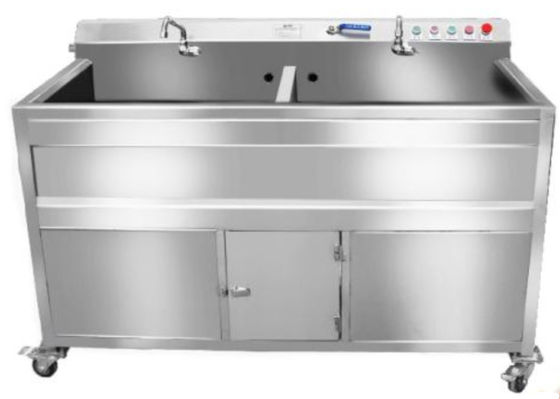 SS304 van de de Machines de Dubbele Tank van de voedselverwerking Wasmachine van Veg