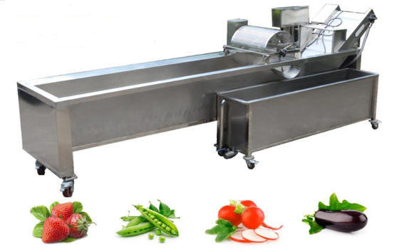 4.2KW de Wasmachine 1500kg/h van de fruitbel met het Apparaat van de Onzuiverheidsverwijdering