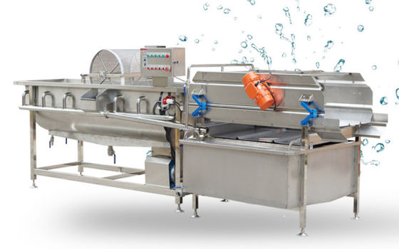 4.2KW de Wasmachine 1500kg/h van de fruitbel met het Apparaat van de Onzuiverheidsverwijdering