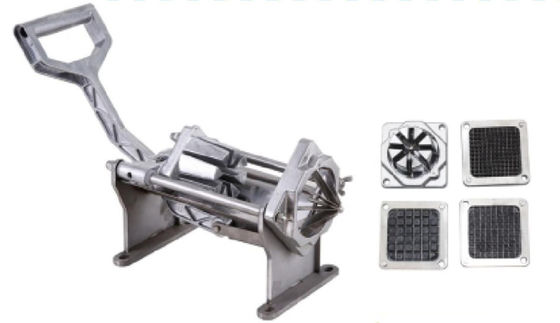 Hand plantaardige strooksnijmachine