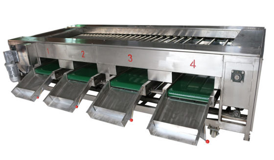 2000kg/h de Machines van de voedselverwerking, Plantaardig Fruit Sorterend Materiaal