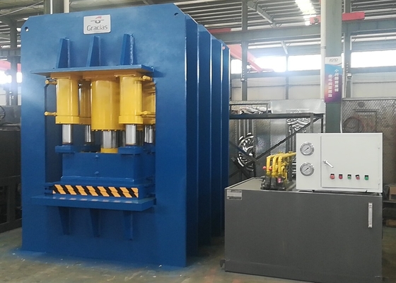 2000 Ton Hydraulic Anti Theft Steel-Deur het In reliëf maken Machine met Dubbele Cilinder
