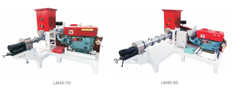 De droge Manier het Drijven Vissen voeden Korrelmachine 60kg/h-Diesel Slijtvast Type