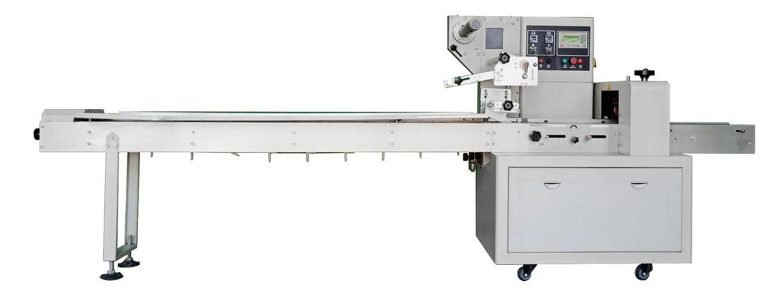 450mm het Type van Filmhoofdkussen Verpakkingsmachine 220bags/Min 2.4kw