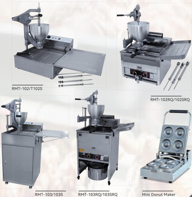 Mini Donut Maker Automatic Doughnut-Machine 3 Pijpen Geplaatst Tainless-Staal